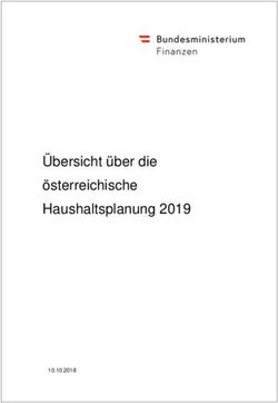 Übersicht über die österreichische Haushaltsplanung 2019 10.10.2018 - Europa EU