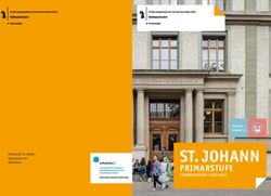 ST. JOHANN PRIMARSTUFE - INFOBROSCHÜRE 2019/2020 - eduBS