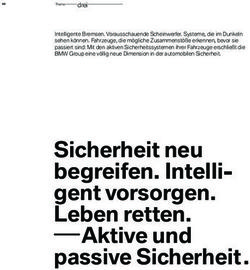 Sicherheit neu begreifen. Intelligent vorsorgen. Leben retten. Aktive und passive Sicherheit.