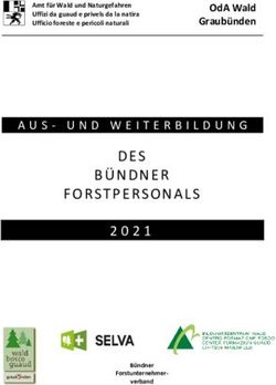 DES B&Uuml;NDNER FORSTPERSONALS - AUS- UND WEITERBILDUNG ODA WALD GRAUB&Uuml;NDEN - SELVA