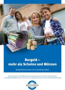 Bargeld - mehr als Scheine und M&uuml;nzen - Bargeldinfrastruktur der Zukunft gestalten - BDGW