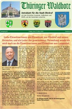 Mich auch an die Einwohnerinnen und Einwohner aus Luisenthal, Stadt Ohrdruf