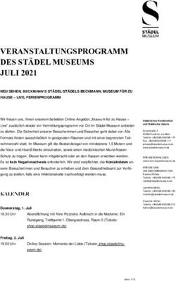 VERANSTALTUNGSPROGRAMM DES STÄDEL MUSEUMS JULI 2021