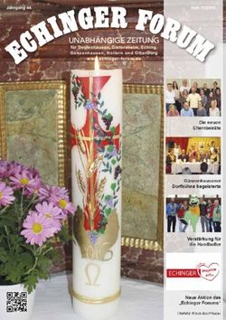 UNABH&Auml;NGIGE ZEITUNG - Echinger-Forum eV