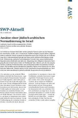 Ans&auml;tze einer j&uuml;disch-arabischen Normalisierung in Israel