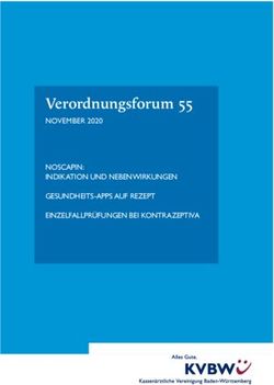 Verordnungsforum 55 NOVEMBER 2020 NOSCAPIN: INDIKATION UND NEBEN WIRKUNGEN GESUNDHEITS-APPS AUF REZEPT EINZELFALLPRÜFUNGEN BEI KONTRAZEPTIVA ...