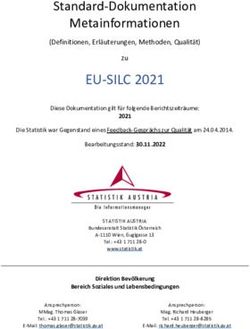 EU-SILC 2021 Standard-Dokumentation Metainformationen - Statistics Austria