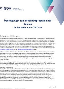 &Uuml;berlegungen zum Mobilit&auml;tsprogramm f&uuml;r Kunden in der Welt von COVID-19 - Sirva
