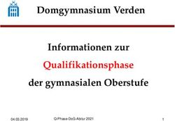 DOMGYMNASIUM VERDEN INFORMATIONEN ZUR QUALIFIKATIONSPHASE DER GYMNASIALEN OBERSTUFE - Q-PHASE-DOG-ABITUR 2021 04.03.2019
