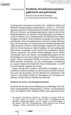 Kirchliche Krisenkommunikation: pathetisch und patriotisch