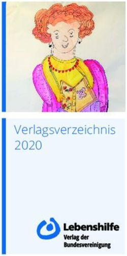 Verlagsverzeichnis 2020 - Bundesvereinigung ...