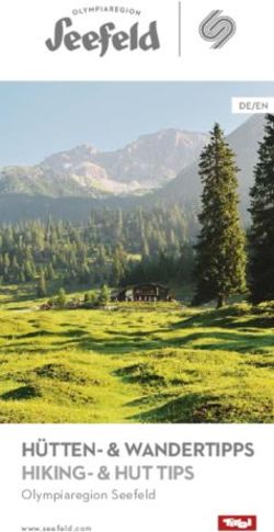 HÜTTEN- & WANDERTIPPS HIKING- & HUT TIPS - Olympiaregion Seefeld - DE/EN