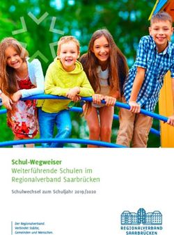 Schul-Wegweiser Weiterführende Schulen im Regionalverband Saarbrücken - Schulwechsel zum Schuljahr 2019/2020 - Regionalverband Saarbrücken