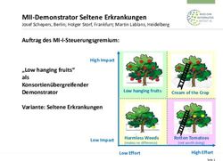 MII-Demonstrator Seltene Erkrankungen - Josef Schepers, Berlin; Holger Storf, Frankfurt; Martin Lablans, Heidelberg - Medizininformatik ...