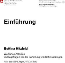 Einf&uuml;hrung Bettina Hitzfeld - Workshop Altlasten Vollzugsfragen bei der Sanierung von Schiessanlagen - Bundesamt f&uuml;r Umwelt