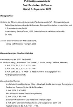 Publikationsverzeichnis Prof. Dr. Jochen Hoffmann Stand: 1. September 2021