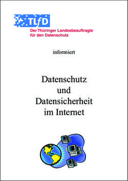 Datenschutz und Datensicherheit im Internet - informiert