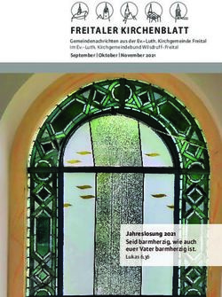 FREITALER KIRCHENBLATT - Jahreslosung 2021 Seid barmherzig, wie auch euer Vater barmherzig ist.