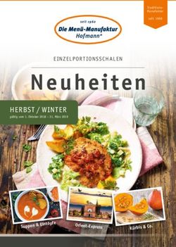 Neuheiten HERBST / WINTER - Hofmann Men&uuml;-Manufaktur GmbH