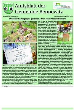 Deubener Gartenprojekt gewinnt 2. Preis beim Pflanzwettbewerb