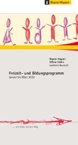 Freizeit- und Bildungsprogramm - Januar bis März 2020 Regens Wagner Offene Hilfen - Regens Wagner Michelfeld