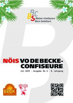N&Ouml;IS VO DE BECKE-CONFISEURE - Juli 2019 Ausgabe Nr. 2 8. Jahrgang - Berner B&auml;cker-Confiseure