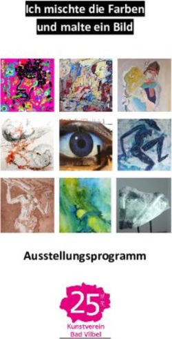 Ich mischte die Farben und malte ein Bild - Ausstellungsprogramm - Kunstverein Bad ...