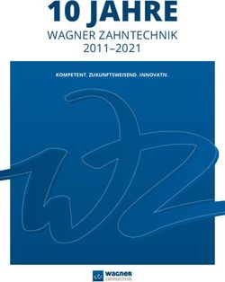 10 JAHRE WAGNER ZAHNTECHNIK - 2011-2021 KOMPETENT. ZUKUNFTSWEISEND. INNOVATIV.