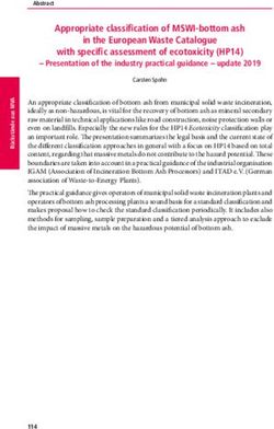 Appropriate classification of MSWI-bottom ash in the European Waste Catalogue with specific assessment of ecotoxicity (HP14)