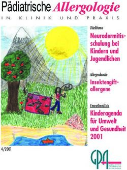 Pädiatrische Allergologie - Neurodermitis-schulung bei Kindern und Jugendlichen Titelthema - Gesellschaft für Pädiatrische ...