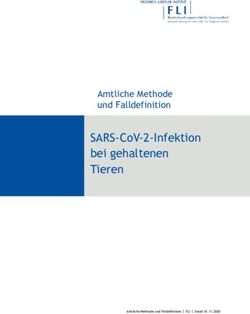SARS-COV-2-INFEKTION BEI GEHALTENEN TIEREN - AMTLICHE METHODE UND FALLDEFINITION - OPENAGRAR