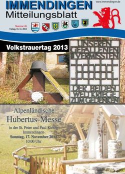 IMMENDINGEN Mitteilungsblatt - www.immendingen.de - in der Gemeinde Immendingen