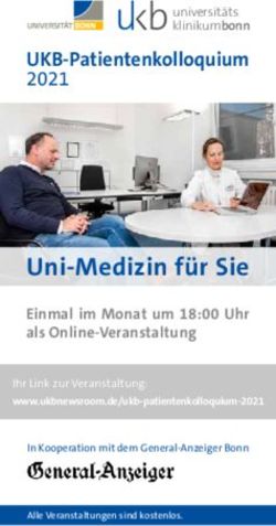 Uni-Medizin f&uuml;r Sie UKB-Patientenkolloquium 2021 - universit&auml;ts klinikumbonn - UKB NewsRoom