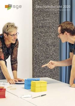 Gesch&auml;ftsbericht 2020 - Siedlungsgenossenschaft Eigengrund, Z&uuml;rich
