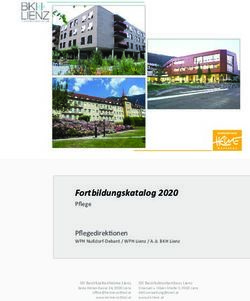 Fortbildungskatalog 2020 - Pflege Pflegedirektionen - Wohn- und Pflegeheim Lienz