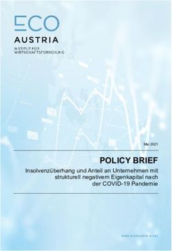 POLICY BRIEF Insolvenz&uuml;berhang und Anteil an Unternehmen mit der COVID-19 Pandemie