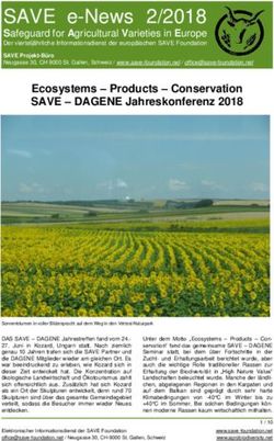 SAVE e-News 2/2018 Safeguard for Agricultural Varieties in Europe Der viertelj&auml;hrliche Informationsdienst der europ&auml;ischen SAVE Foundation