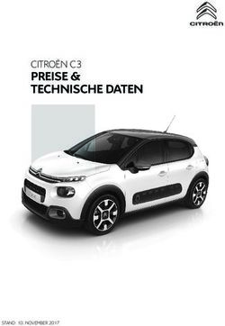 PREISE & TECHNISCHE DATEN - CITRO&Euml;N C3 - STAND: 10. NOVEMBER 2017 - Citroen