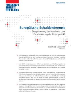 Europäische Schuldenbremse - Disziplinierung der Haushalte oder Einschränkung der Finanzpolitik? - Bibliothek der Friedrich-Ebert ...