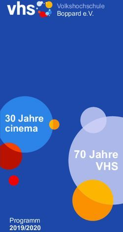 70 Jahre VHS 30 Jahre cinema - Vhs Boppard