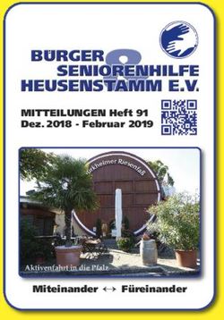 MITTEILUNGEN Heft 91 Dez. 2018 - Februar 2019 - Miteinander ££ Füreinander - Seniorenhilfe Heusenstamm