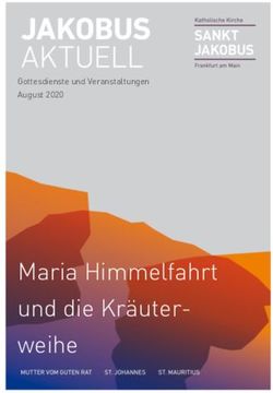 Maria Himmelfahrt und die Kr&auml;uterweihe - Gottesdienste und Veranstaltungen August 2020 - St. Jakobus ...