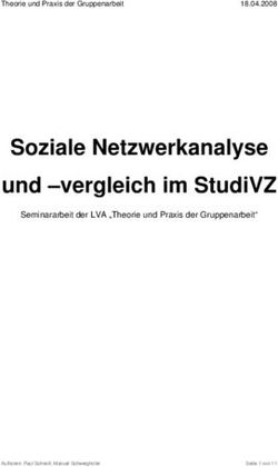 Soziale Netzwerkanalyse und -vergleich im StudiVZ - Seminararbeit der LVA "Theorie und Praxis der Gruppenarbeit"