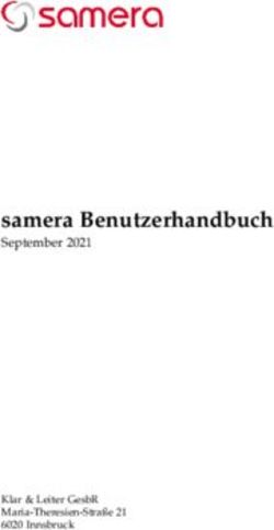Samera Benutzerhandbuch - September 2021 - Klar & Leiter GesbR Maria-Theresien-Stra&szlig;e 21 6020 Innsbruck
