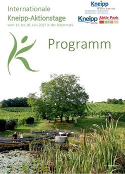 Programm Internationale Kneipp-Aktionstage - Vom 15. bis 18. Juni 2017 in der Steiermark - Kneipp Worldwide