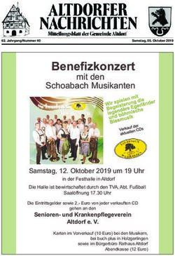 Benefizkonzert mit den Schoabach Musikanten - Samstag, 12. Oktober 2019 um 19 Uhr - Gemeinde Altdorf