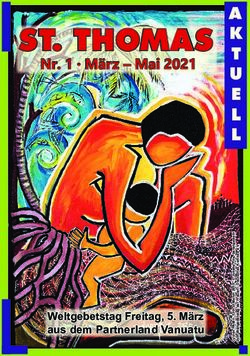 ST. THOMAS Nr. 1 M&auml;rz - Mai 2021 - Weltgebetstag Freitag, 5. M&auml;rz aus dem Partnerland Vanuatu