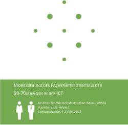 MOBILISIERUNG DES FACHKRÄFTEPOTENTIALS DER 58-70JÄHRIGEN IN DER ICT - Institut für Wirtschaftsstudien Basel (IWSB) Fachbereich: Arbeit ...