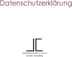 Datenschutzerkl&auml;rung - London Consulting