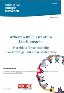 Arbeiten im Fürstentum Liechtenstein - Merkblatt für selbständig Erwerbstätige und Entsendebetriebe - WKO